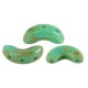 Les perles par Puca® Arcos kralen Opaque green turquoise travertin 63130/86800